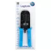 LogiLink WZ0019 multimodulárne krimpovacie kliešte, 8P/6P/4P, čierne/modré