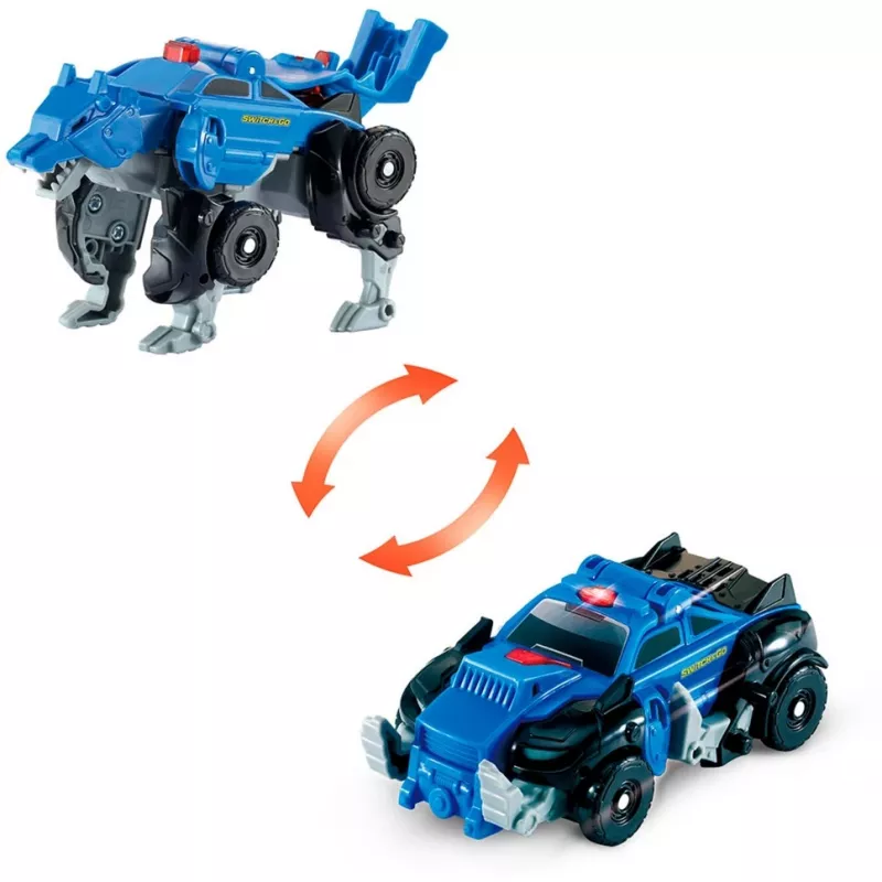 Switch & Go Dinos - OneClick mini vlk, hracia figúrka