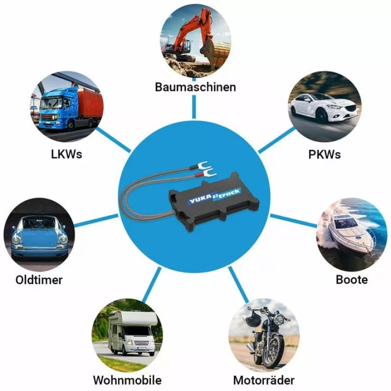 GPS tracker KSIX Yukatrack easyWire — univerzálny GPS tracker, čierny, 63 g, 92,5×57,6 mm