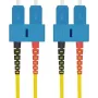 Optický patch kábel helos 216666 OS2 9/125µm SC-SC duplex 0,5 m