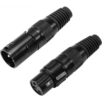 XLR 3-pinový konektor Omnitronic 30200097 — audio signálny konektor samec/samica