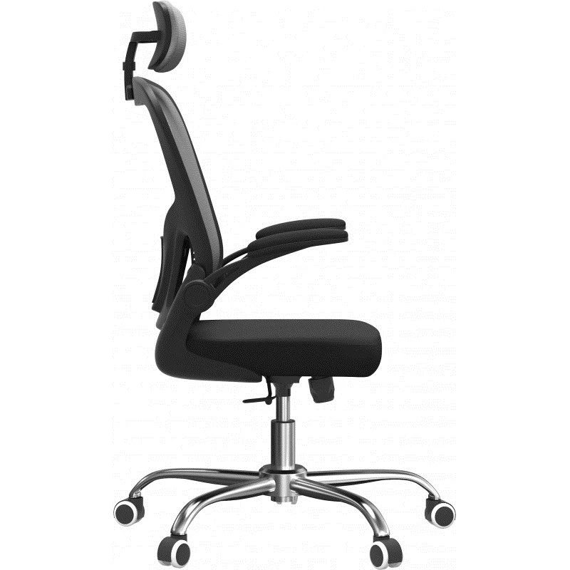 Kancelárska stolička top e shop DORY SZARY — čalúnené sedadlo, sieťované operadlo, 650×620 mm, výška do 122 cm