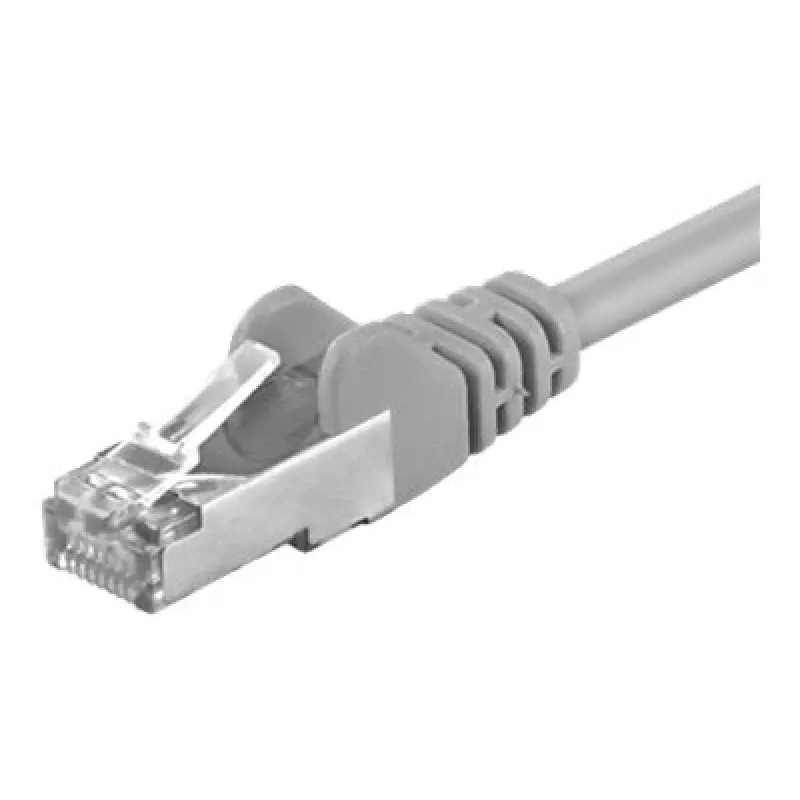 Sieťový kábel GOOBAY CAT 5e F/UTP patch kábel RJ-45 na RJ-45 10 m sivý