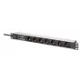 Digitus DN-95441 PDU zásuvková lišta 7 AC výstupy 1U čierna strieborná