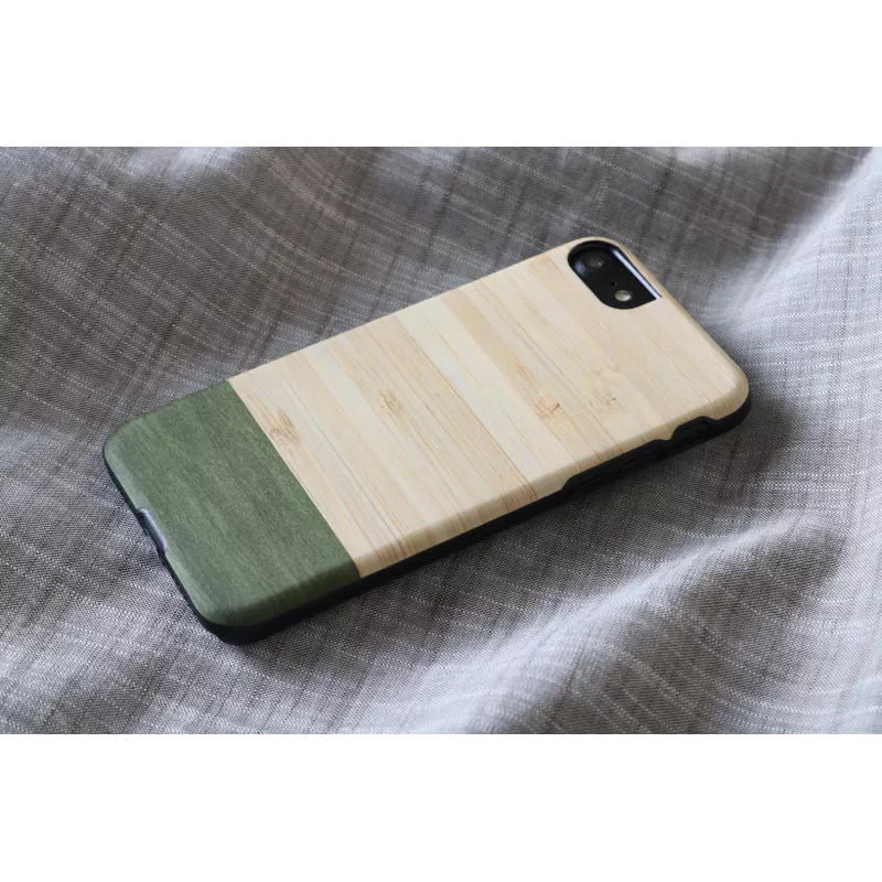 Puzdro na telefón man and wood pre iPhone 7/8 – bambusový les čierna