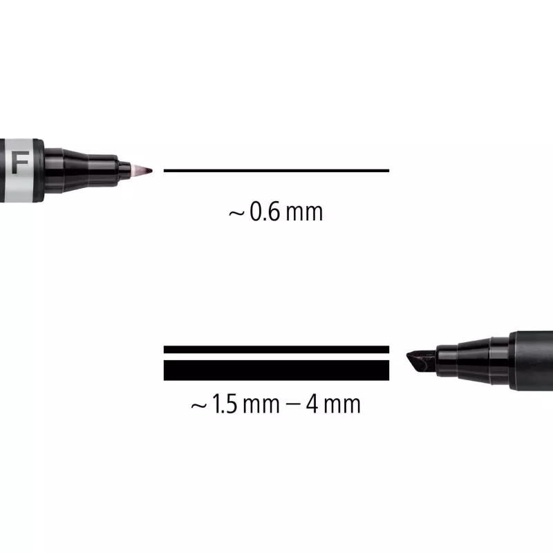 Permanentný marker Staedtler Lumocolor permanent duo 348 B čierna 1 kus