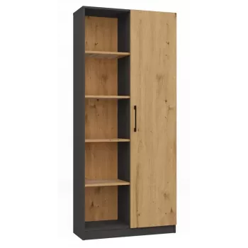 Nadstavec na knižnicu Topeshop RD-80 ANT/ART KPL, 10 políc, drevotrieska, 800×300×1820 mm