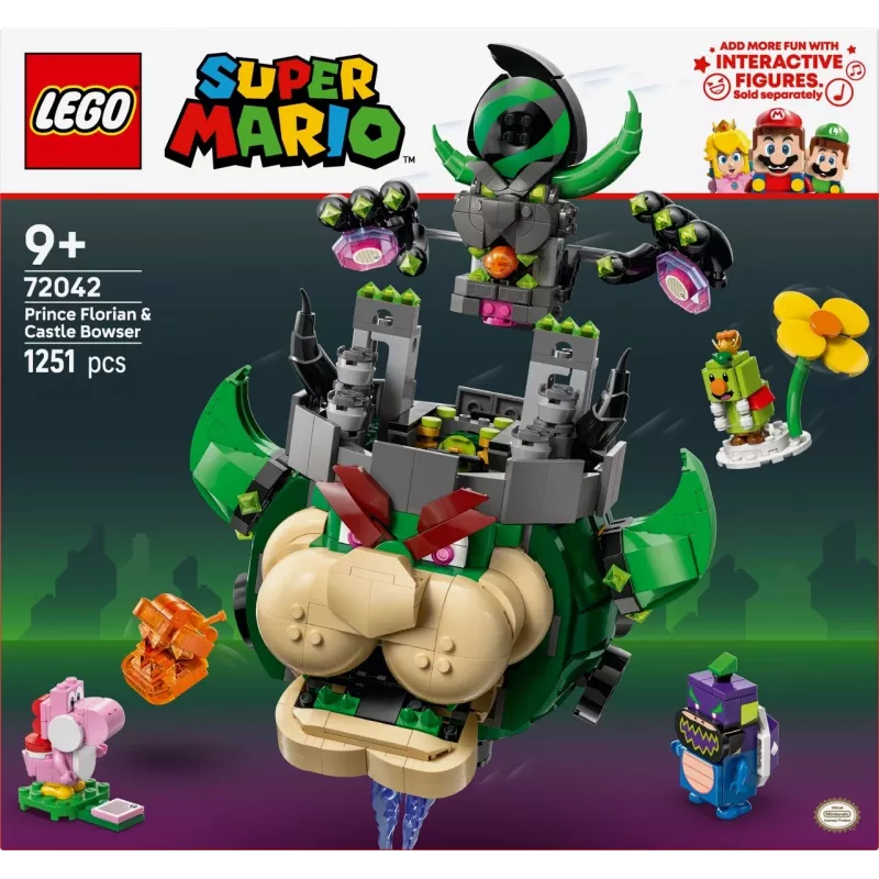 Konštrukčná hračka LEGO Super Mario Princ Florian & hrad Bowser sada 72042