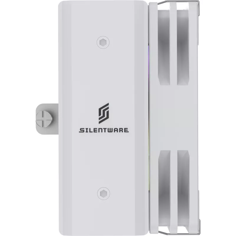 CPU chladič Silentware Bora RGB biely s 120 mm PWM-ARGB ventilátorom, 215 W TDP, kompatibilný s AM5 a LGA1851
