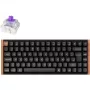Keychron K2 HE (čierna/drevo, DE-layout, Gateron Double-Rail Magnetic Nebula, hliníkový rám)