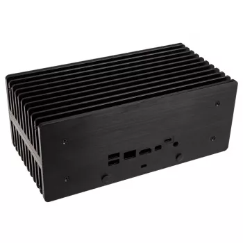 Akasa Turing ABX UCFF Bezventilátorová skriňa pre AMD Mini PC (Gigabyte BRIX 4000U), hliník, čierna