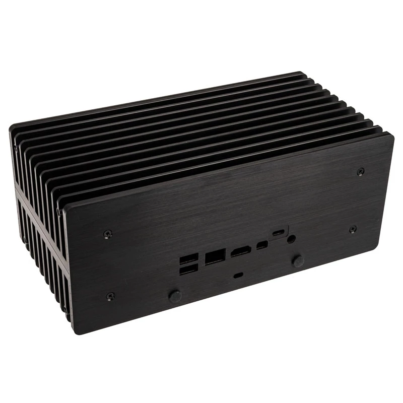 Akasa Turing ABX UCFF Bezventilátorová skriňa pre AMD Mini PC (Gigabyte BRIX 4000U), hliník, čierna