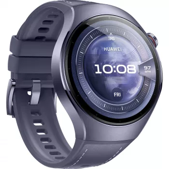 Watch 5 46mm (Rates-L39L), smartwatch sivá/fialová, kompozitný remienok sivofialový, puzdro z titánu