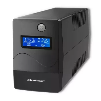 Qoltec Monolith UPS dvojitá konverzia online 0,65 kVA 360 W 2 AC zásuvky
