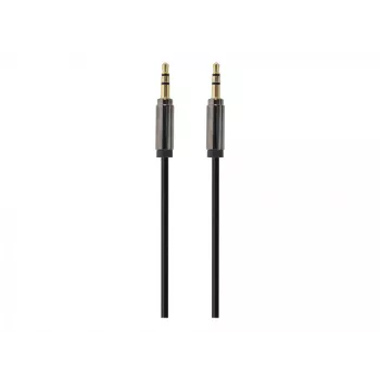 Gembird kábel CCAP-444-0.75M (jack samec M - jack samec M, 0,75m, čierny) audio kábel 3,5mm čierny (CCAP-444-0.75M)