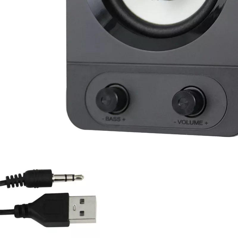 Esperanza EGS107 reproduktor 2.1 USB LED 5 W čierny
