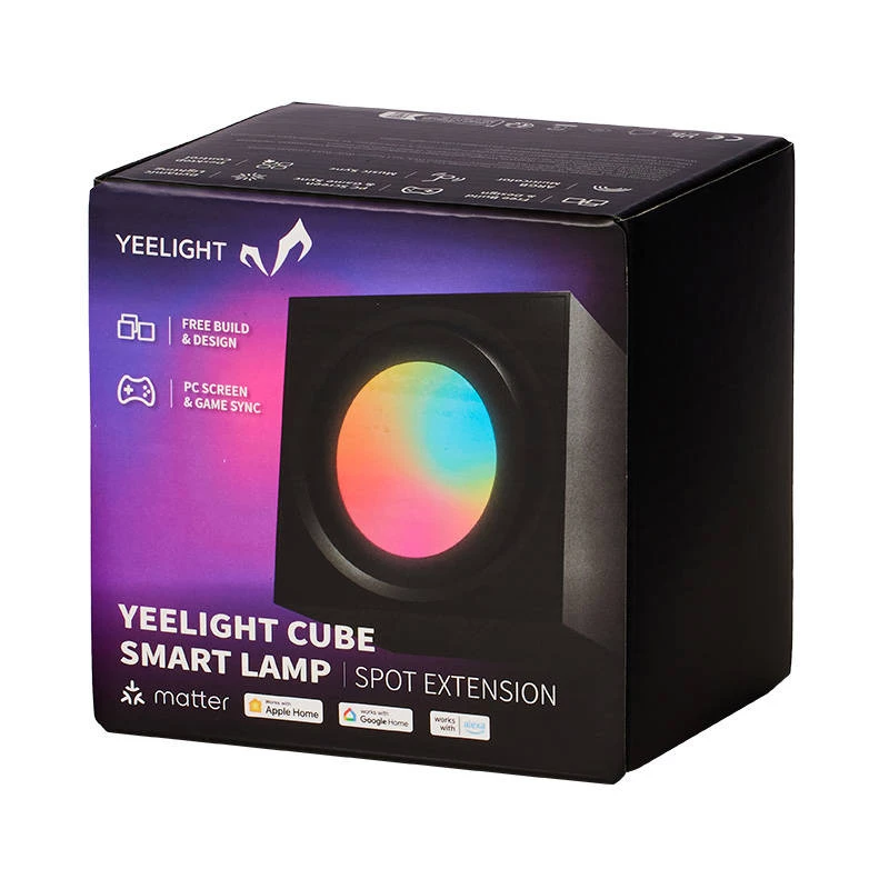 Yeelight Cube Smart Lamp Spot Expansion Pack YLFWD-0005 herný svetelný panel, 12 W, Wi-Fi 2,4 GHz / Bluetooth 5.0, 100–240 V
