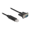DeLOCK USB 2.0 na sériový RS-232 adaptér 50 cm FTDI čierna