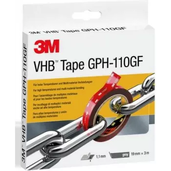Lepiaca páska 3M GPH-110F19-3, sivá, dĺžka 3 m, šírka 19 mm, 1 rolka