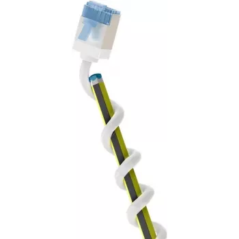 Goobay Ultra-Flexibles CAT 6A patch kábel tenký U/FTP biely - extra krátky konektor (74340)