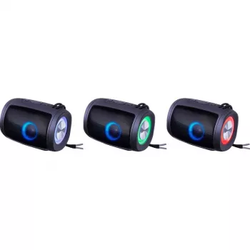 Prenosný Bluetooth reproduktor DEFENDER Ejoy S200 TWS 2.0, 5 W, Bluetooth 5.3, LED, 10 h výdrž batérie, vstavaný mikrofón