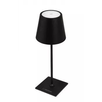 Stolná LED lampa ESPERANZA ELD119K čierna – 3W, 4000K, 200 lm, USB-C, 2400 mAh batéria, 400 mm výška