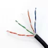 Ethernetový patch kábel QOLTEC CAT6 UTP, 50 m, čierny