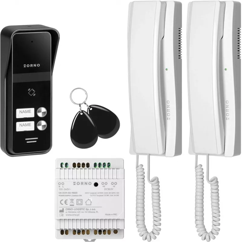 Interkom ORNO OR-DOM-BA-936ZD/W 2-vodičový/2-rodinný