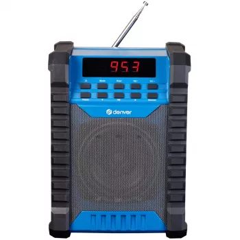 Denver WRB-60 FM vysielač Bluetooth modrá, sivá