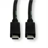 ROLINE USB3.2Gen2 kábel PD 20V5A Type-C-C ST/ST 0,5 m - kábel - Digital/Dáta - 0,5 m (11.99.9057)