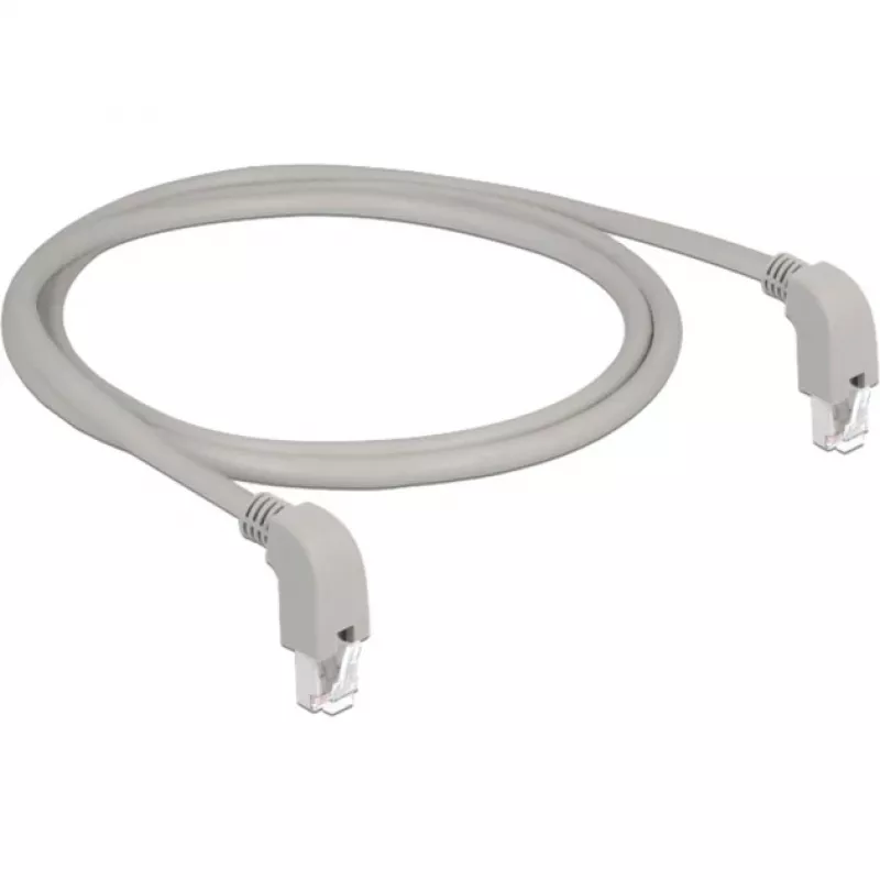 Sieťový kábel DeLOCK 85877 Cat6a S/FTP 1m sivý