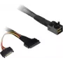 SFF kábel Inter-Tech SFF-8643 SFF-8639 čierny kompaktný dizajn