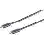 USB kábel S/CONN 77140-2.0 USB 3.2 Gen 1 2 m čierny