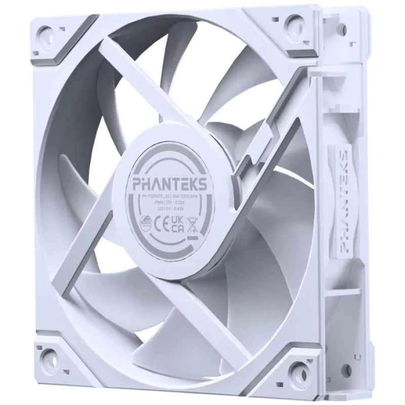 Chladiaci ventilátor PHANTEKS M25G2-120 D-RGB Reverse Blade 120mm balenie 3 ks biely