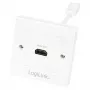 LogiLink AH0014 Nástenná zásuvka HDMI, 1 port, biela