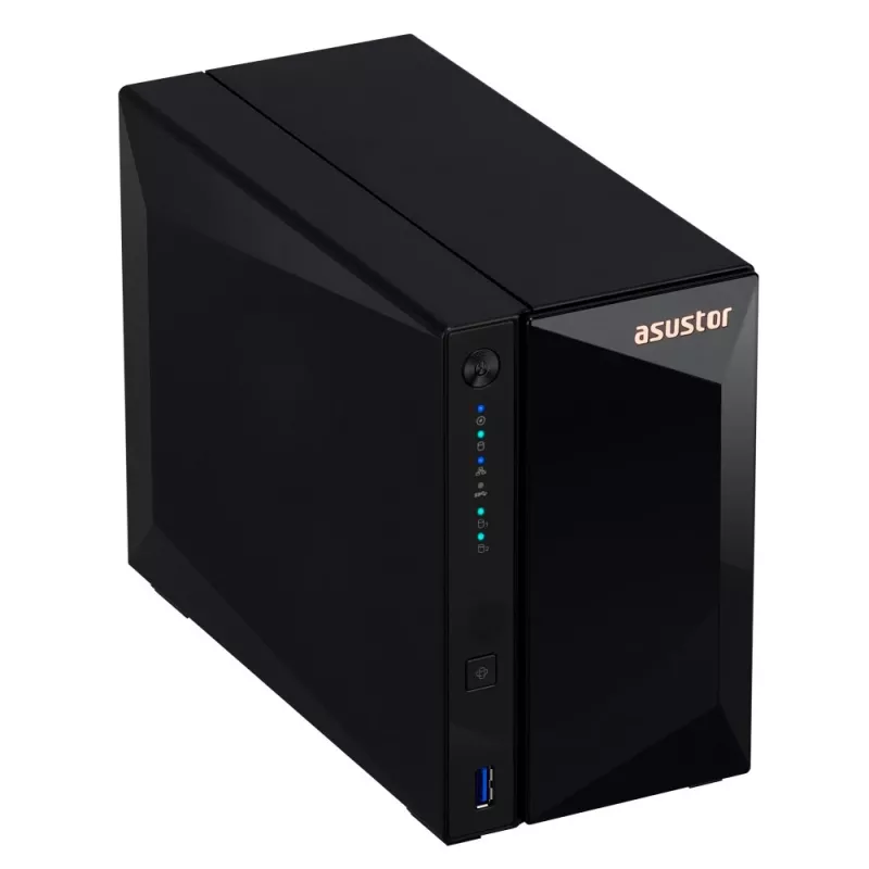 Asustor DRIVESTOR 2 Pro Gen2 AS3302T v2 NAS Realtek RTD1619B 2 GB DDR4 ADM čierny