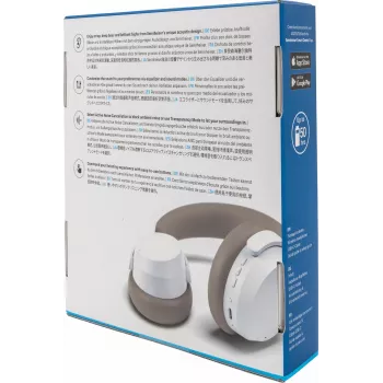 Slúchadlá Sennheiser ACCENTUM Wireless — Bluetooth 5.2 Class 1, 50 h výdrž batérie, 0,8 Ah, biela, okolo uší, vstavaný mikrofón