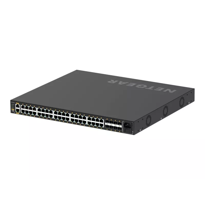 NETGEAR GSM4248P-100EUS sieťový switch Managed L2/L3/L4 Gigabit Ethernet (10/100/1000) Power over Ethernet (PoE) čierna
