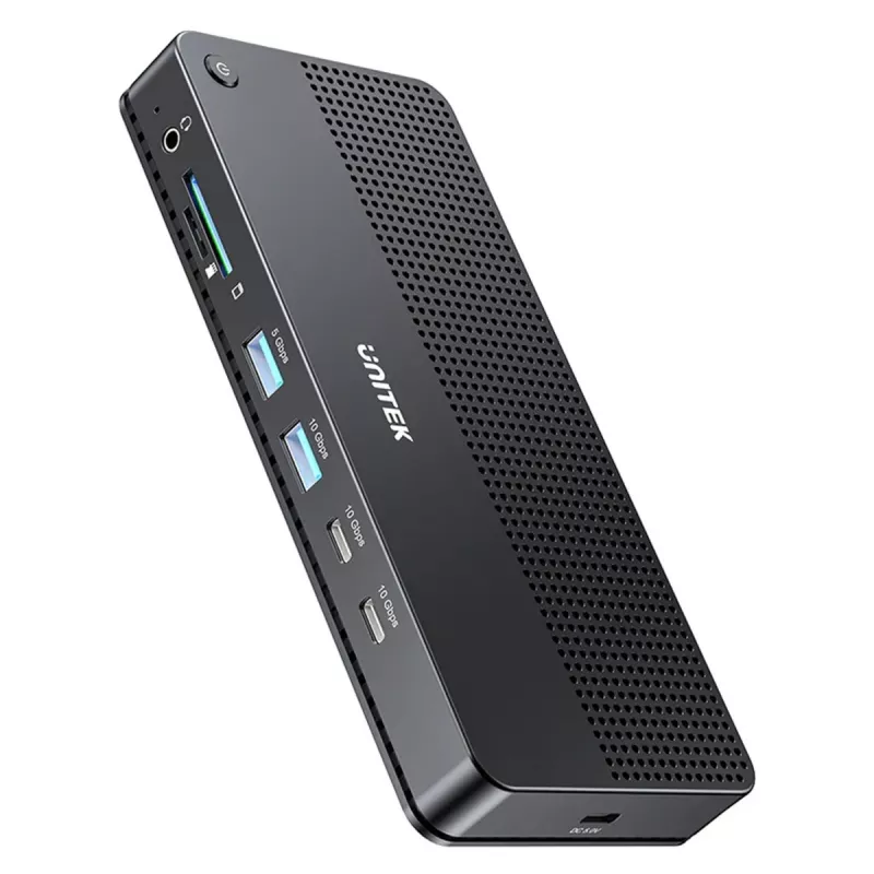 Dokovacia stanica UNITEK D1104A01 USB4 káblová 100 W Power Delivery