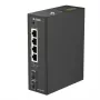 D-Link 6-portový gigabitový priemyselný PoE+ neupravovateľný switch s 2 x SFP portami