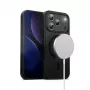 Puzdro na mobil Crong MagSafe pre iPhone 17 Pro – hybrid čierne