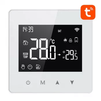 Smart termostat Avatto ZWT198 ZigBee TUYA – ZigBee izbový termostat, model ZWT198