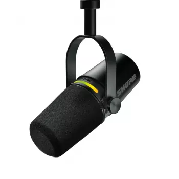Shure MV7+-K-BNDL - mikrofón pre rečníkov/spev s XLR/USB-C konektorom, čierny + stojan na stôl GATOR