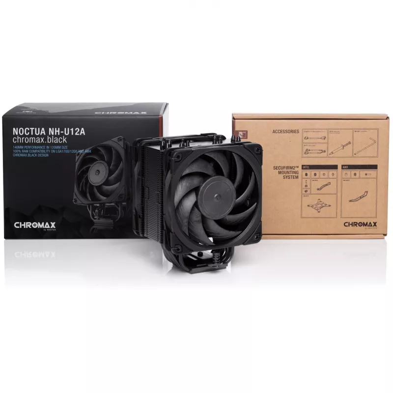 Noctua NH-U12A CHROMAX.čierny chladič CPU