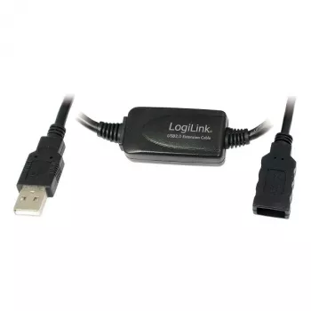 LogiLink UA0143 USB kábel USB 2.0 USB-A konektor samec na konektor samica 10,00 m čierna