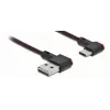 USB kábel DeLOCK EASY-USB 2.0 Type-A konektor samec na Type-C konektor samec 0,5 m čierny