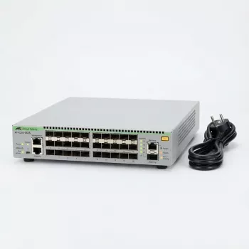 Allied Telesis Táto cena slúži len na rozpočtové účely 10 Gigabit Layer 3 Lite Stackable Switch, 18x SFP+ portov, EU sieťový kábel. vrátane LLW (AT-X250-18XS-50)