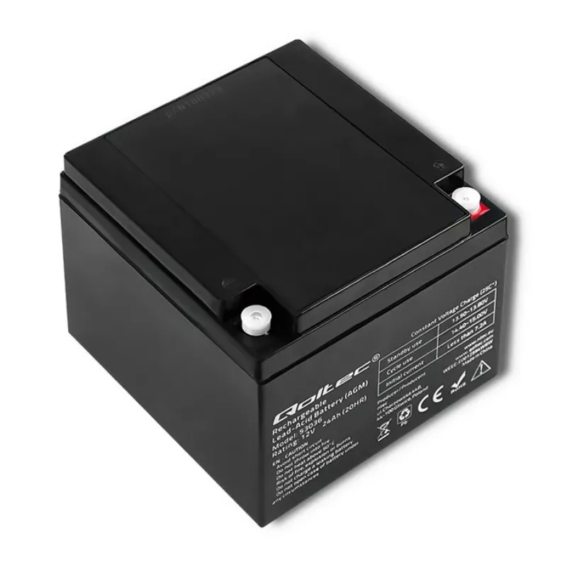 Qoltec 53036 AGM batéria | 12V | 24Ah | max 360A