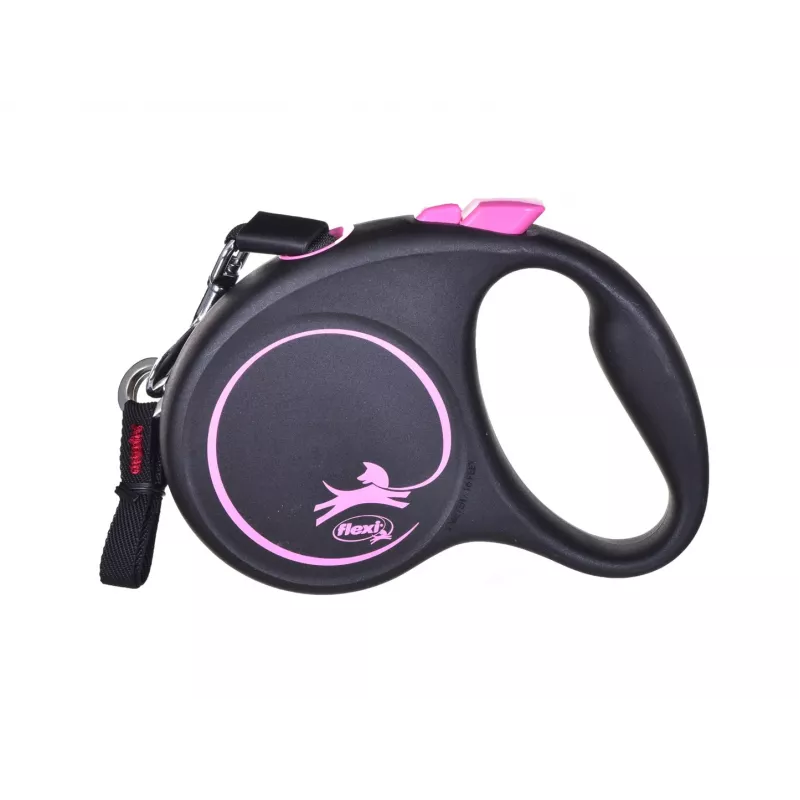 Flexi Black Design S 5 m automatická vôdzka pre psov