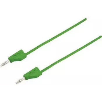 VOLTCRAFT meracia šnúra [konektor samec 4 mm - konektor samec 4 mm] 1,5 m zelená MSB-300 (MSB-300-1.5-GR)